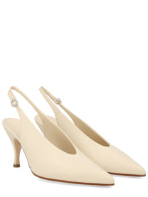 Aeyde Women's Stiletto Shoe Beige Aeyde