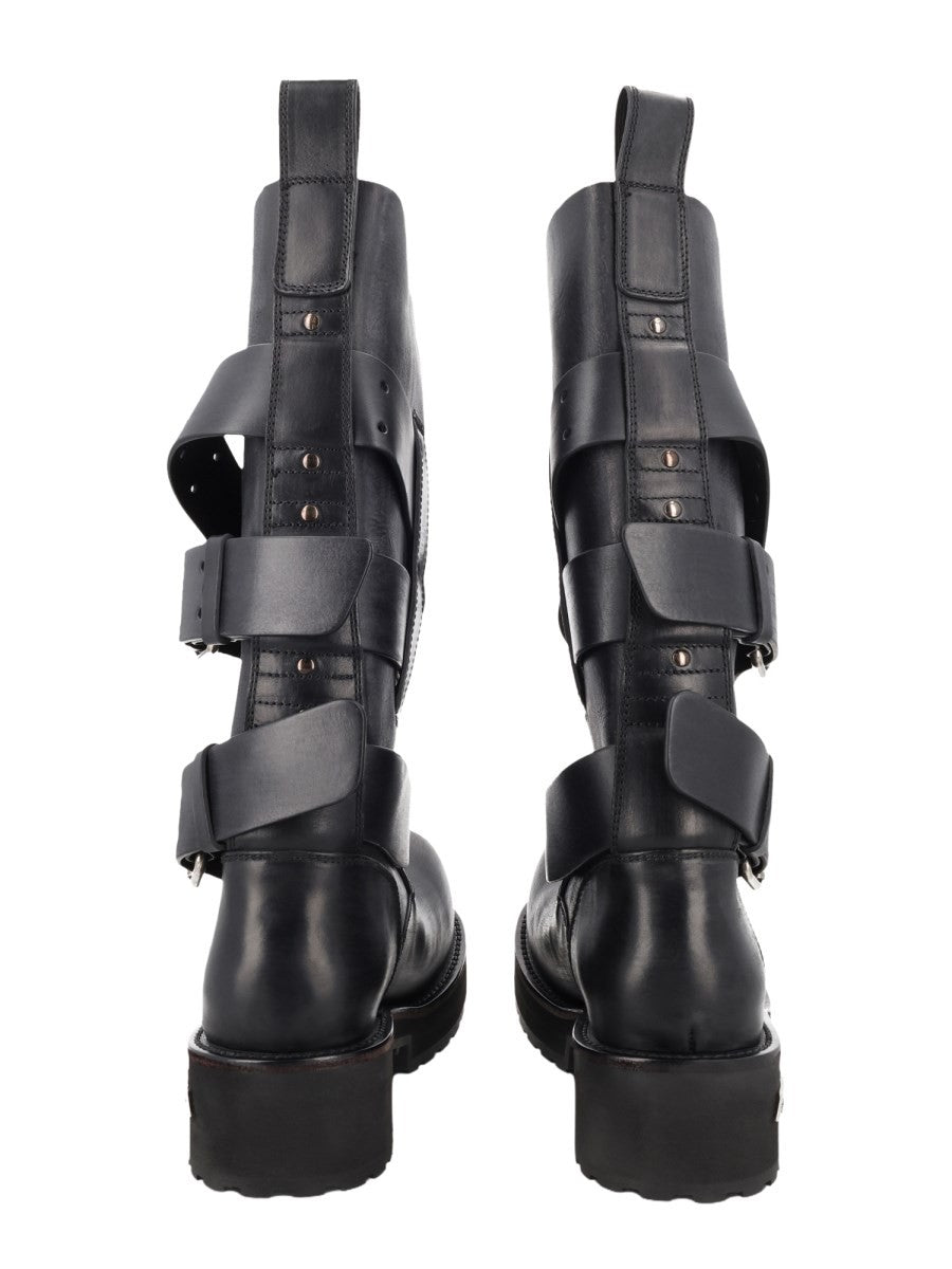 Balenciaga Men's High Venom Boots Black, view 4