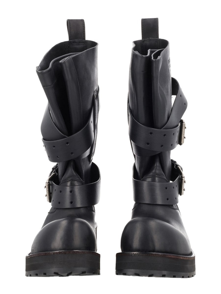 Balenciaga Men's High Venom Boots Black, view 3