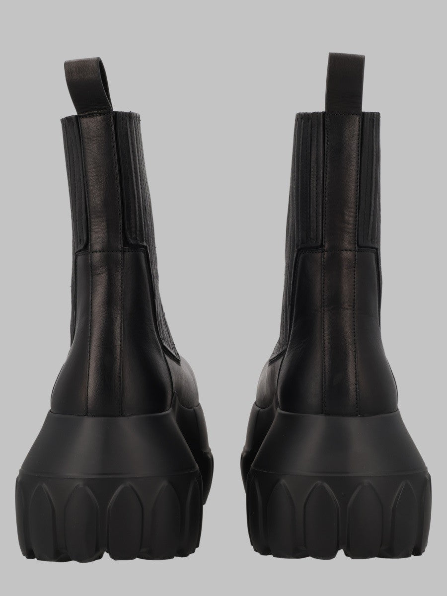 Rick Owens Women's Stivale Beatle Mega Tractor Black