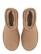 UGG Women's Classic Mini Ankle Boots Beige, view 5