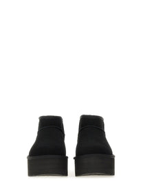 UGG Women's Stivale Classic Ultra Mini Con Plateau Black