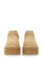 UGG Women's Classic Ultra Mini Ankle Boots Beige, view 4