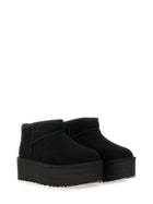 UGG Women's Classic Ultra Mini Platform Boots Black, view 2