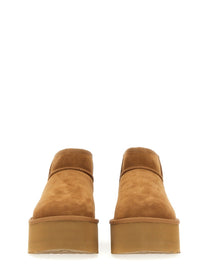 UGG Women's Stivale Classic Ultra Mini Con Plateau Brown