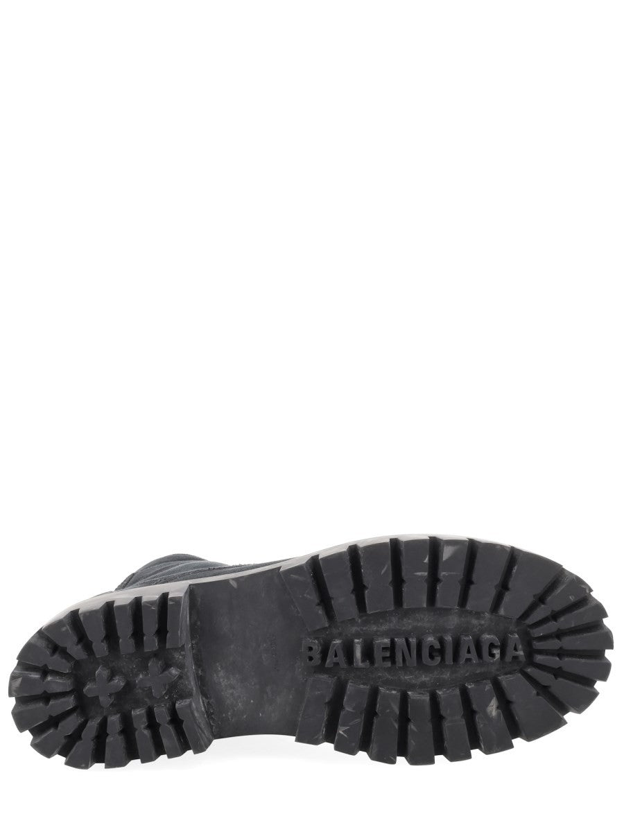 Balenciaga Men's Combat Strike Boots Black, view 5