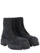 Balenciaga Men's Combat Strike Boots Black, view 2