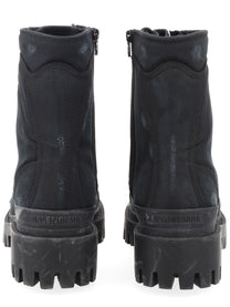 Balenciaga Men's Combat Strike Boots Black, view 4