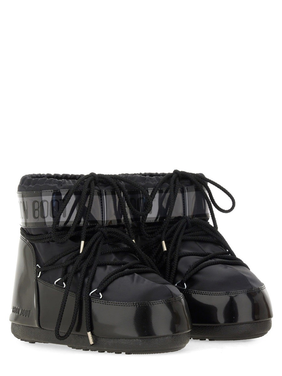 Moon Boot Unisex Icon Glance Low Boots Black, view 2