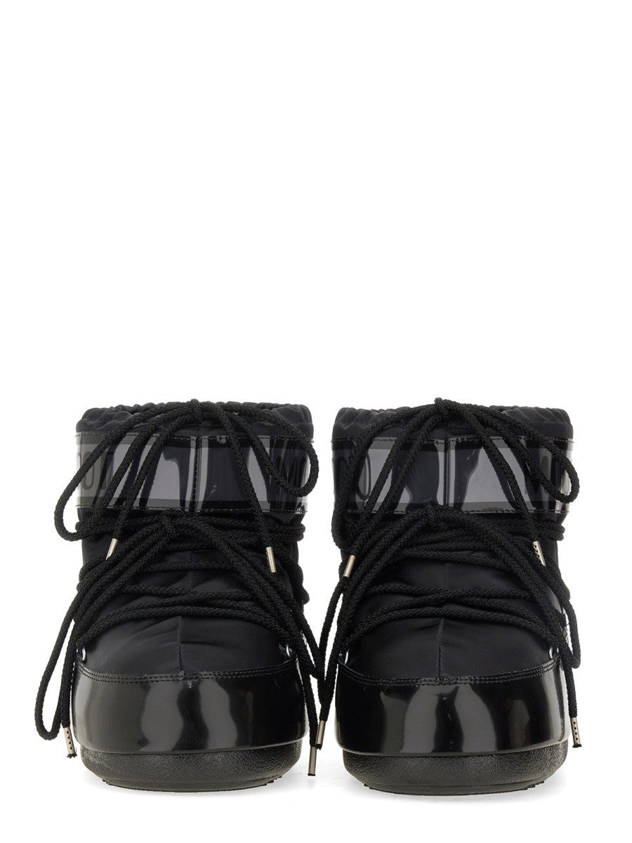 Moon Boot Unisex Icon Glance Low Boots Black, view 4