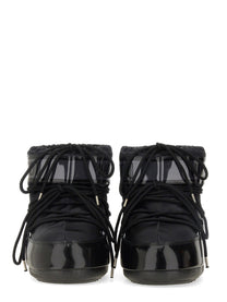 Moon Boot Unisex Icon Glance Low Boots Black, view 4