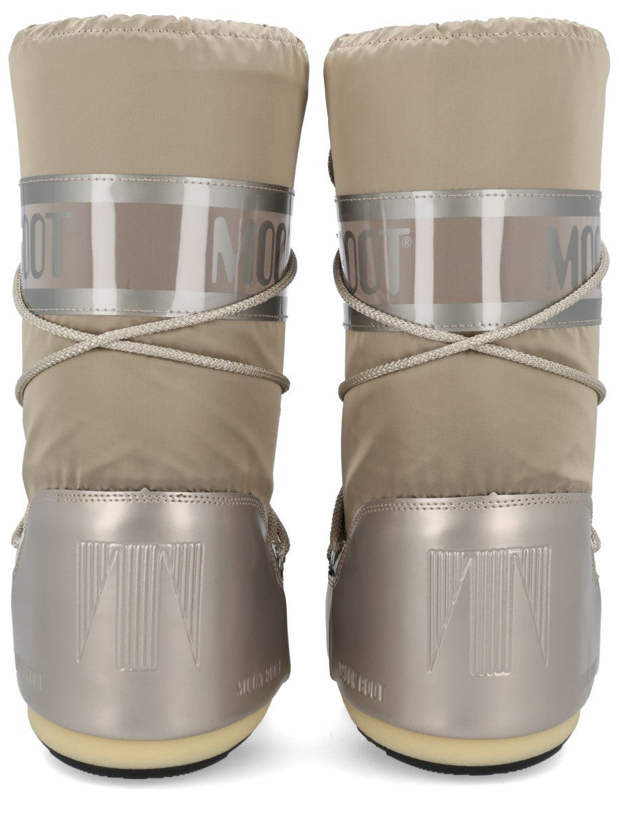 Moon Boot Unisex Icon Glance Boots Beige, view 4