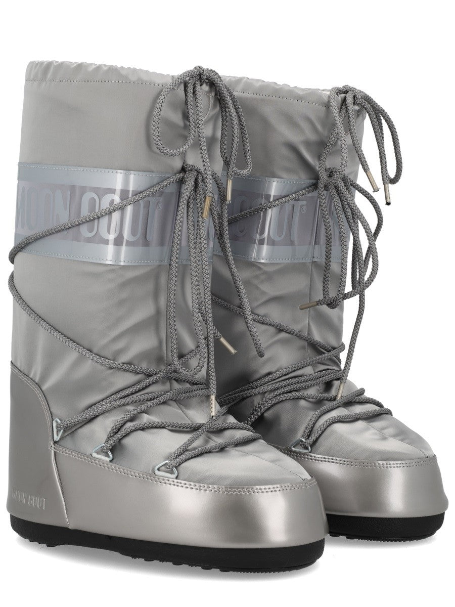 Moon Boot Unisex Icon Glance Boots Silver, view 2