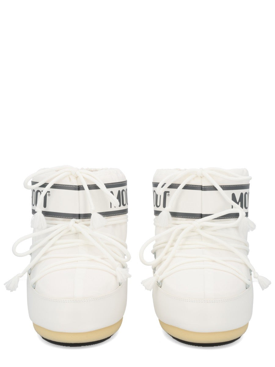 Moon Boot Unisex Icon Low Boots White, view 3