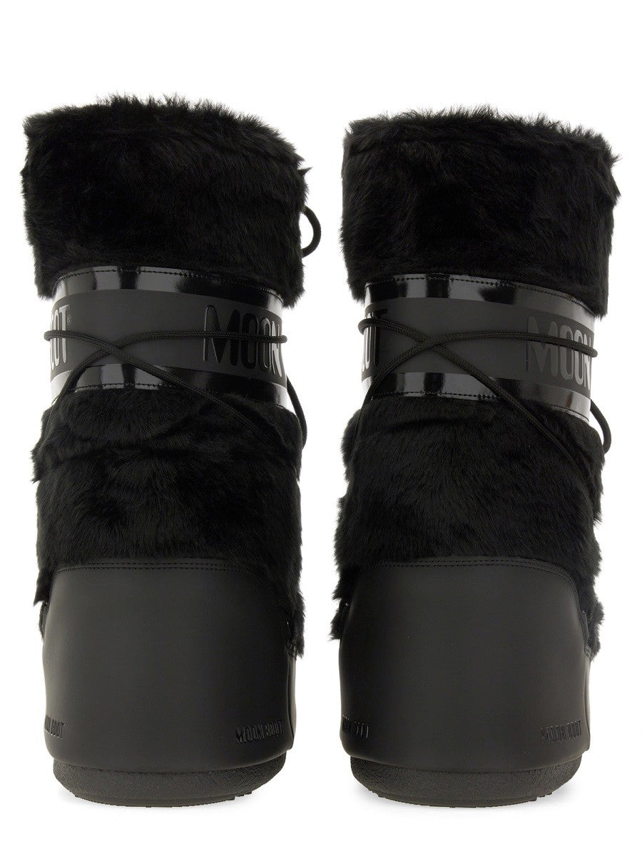 Moon Boot Unisex Icon Boots Black, view 3