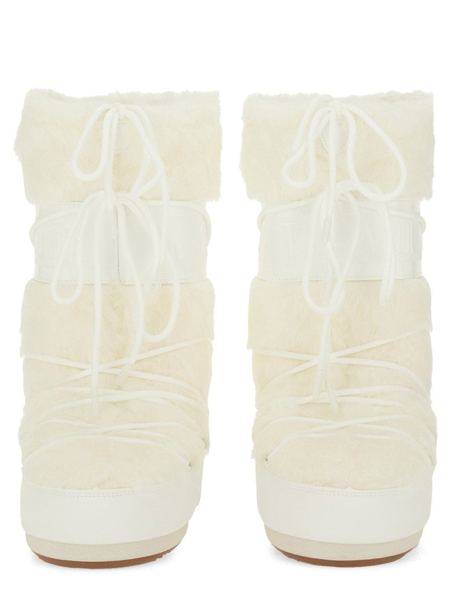 Moon Boot Unisex Icon Boots White, view 3