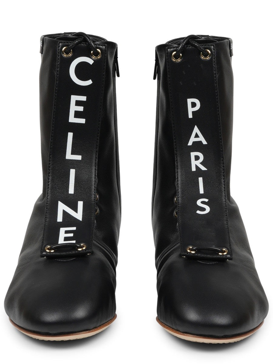 Celine Women's Stivale in Pelle Con Black