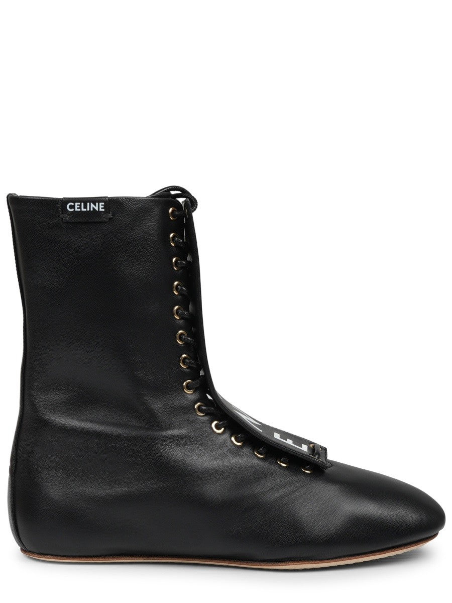 Celine Women's Stivale in Pelle Con Black