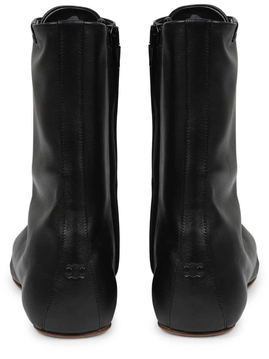 Celine Women's Stivale in Pelle Con Black