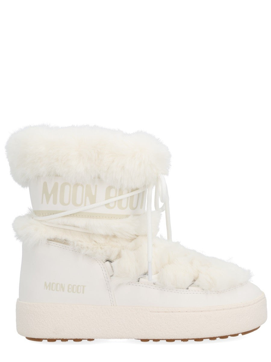 Moon Boot Unisex Stivale Ltrack Low Faux Fur White
