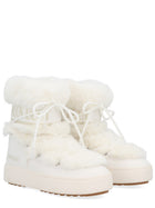 Moon Boot Unisex Ltrack Low Faux Fur Boots White, view 2