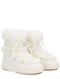 Moon Boot Unisex Stivale Ltrack Low Faux Fur White