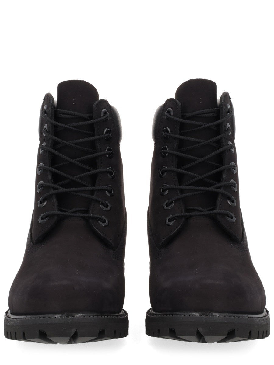 Timberland Men's Stivale Stringato Impermeabile Black