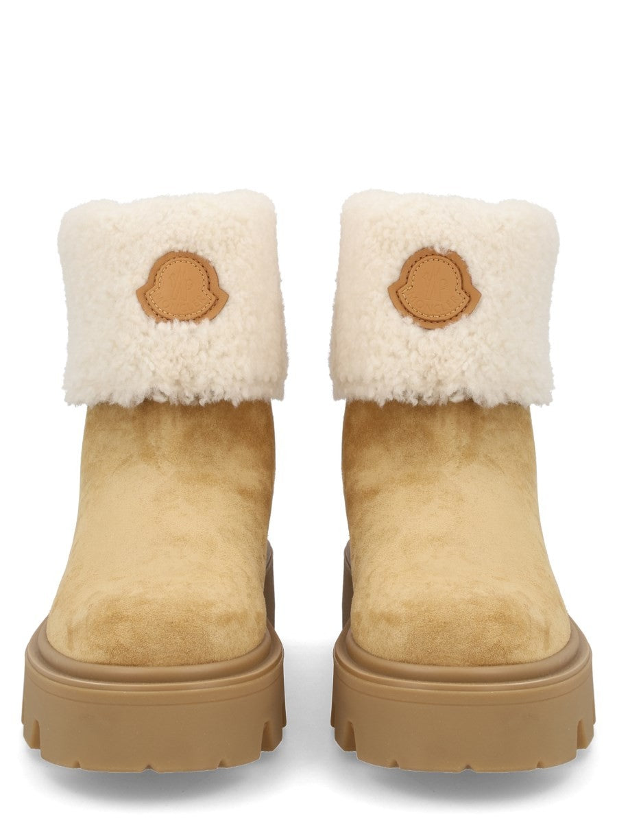 Moncler Women's Aurea Ankle Boots Beige, view 3