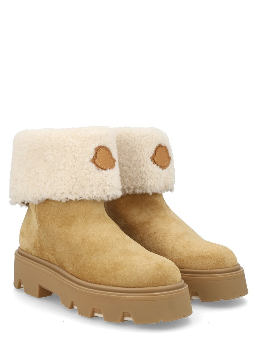 Moncler Women's Aurea Ankle Boots Beige, view 2