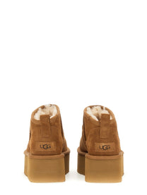 UGG Women's Classic Ultra Mini Platform Ankle Boots Brown, view 3