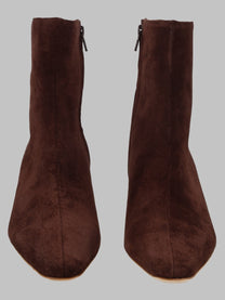 Staud Women's Stivaletto in Suede Brown