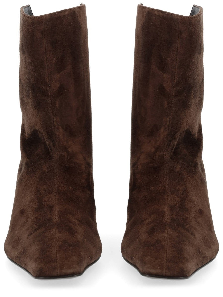 Khaite Women's Ona Ankle Boots Brown, view 3