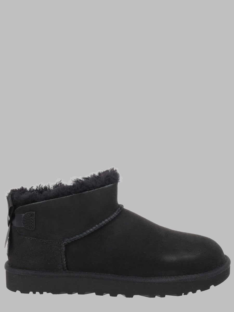 UGG Women's Stivaletto Ultra Mini Bailey Bow Black