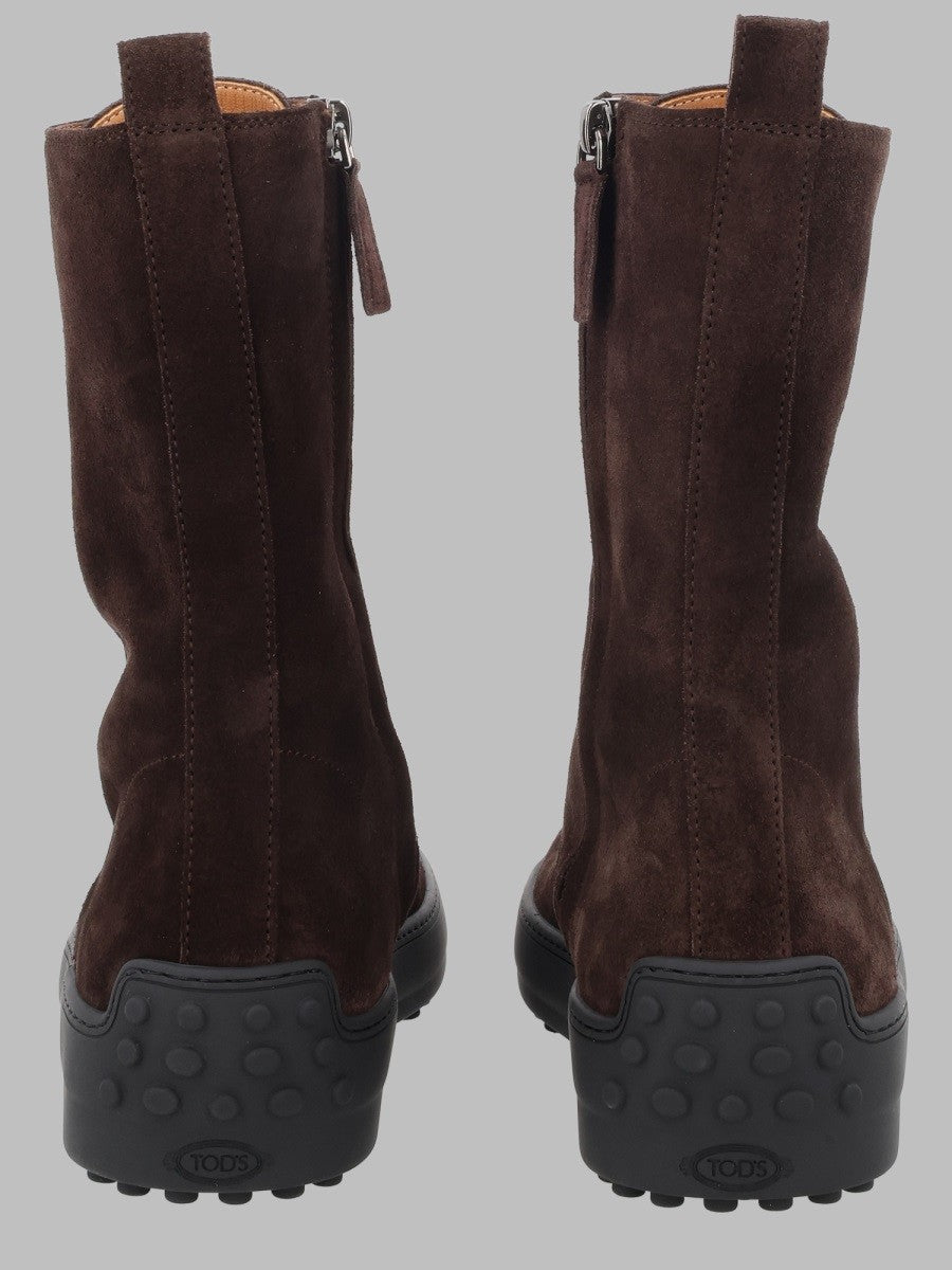Tod's Women's Stivaletto Winter Gommino Brown