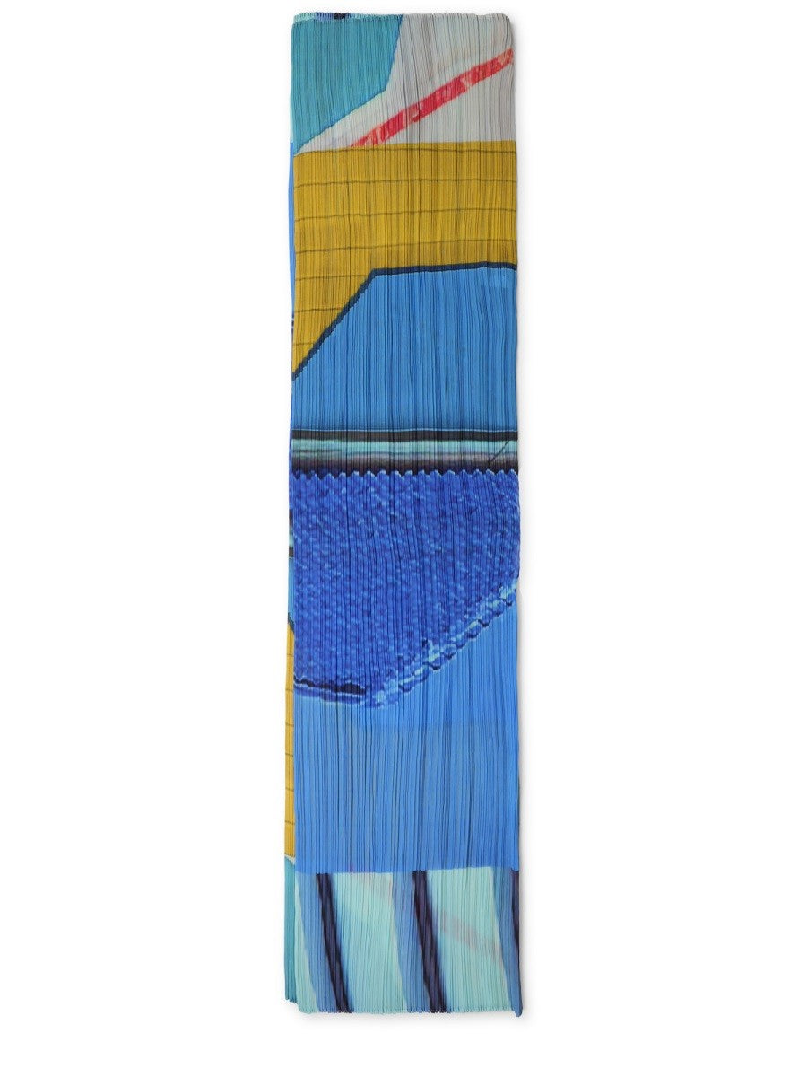 Pleats Please Issey Miyake Women's Stola City Collage Madame Multicolor