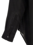 YOHJI YAMAMOTO Stole Collar Shirt Black