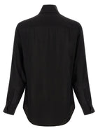 YOHJI YAMAMOTO Stole Collar Shirt Black