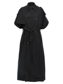 Balenciaga Stole Trench Coat Black