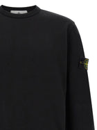 Stone Island Badge Stone Island Sweatshirt Black, view 3