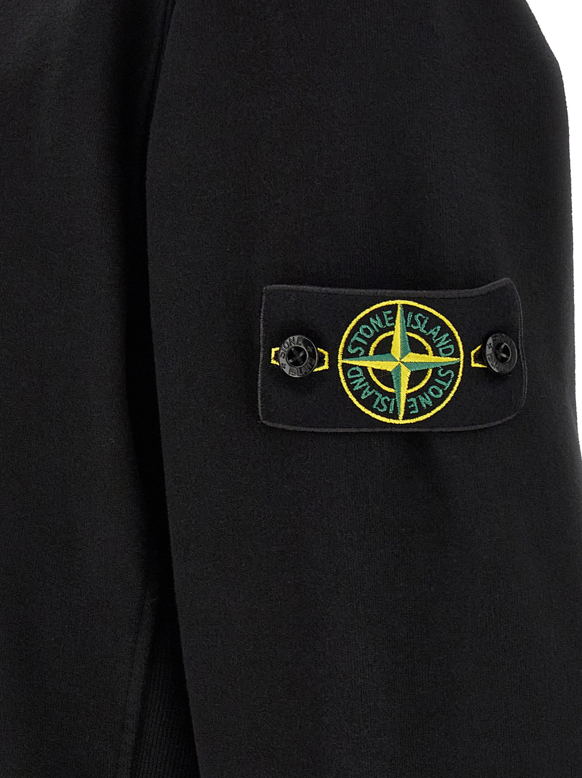 Stone Island Badge Stone Island Sweatshirt Black, view 4
