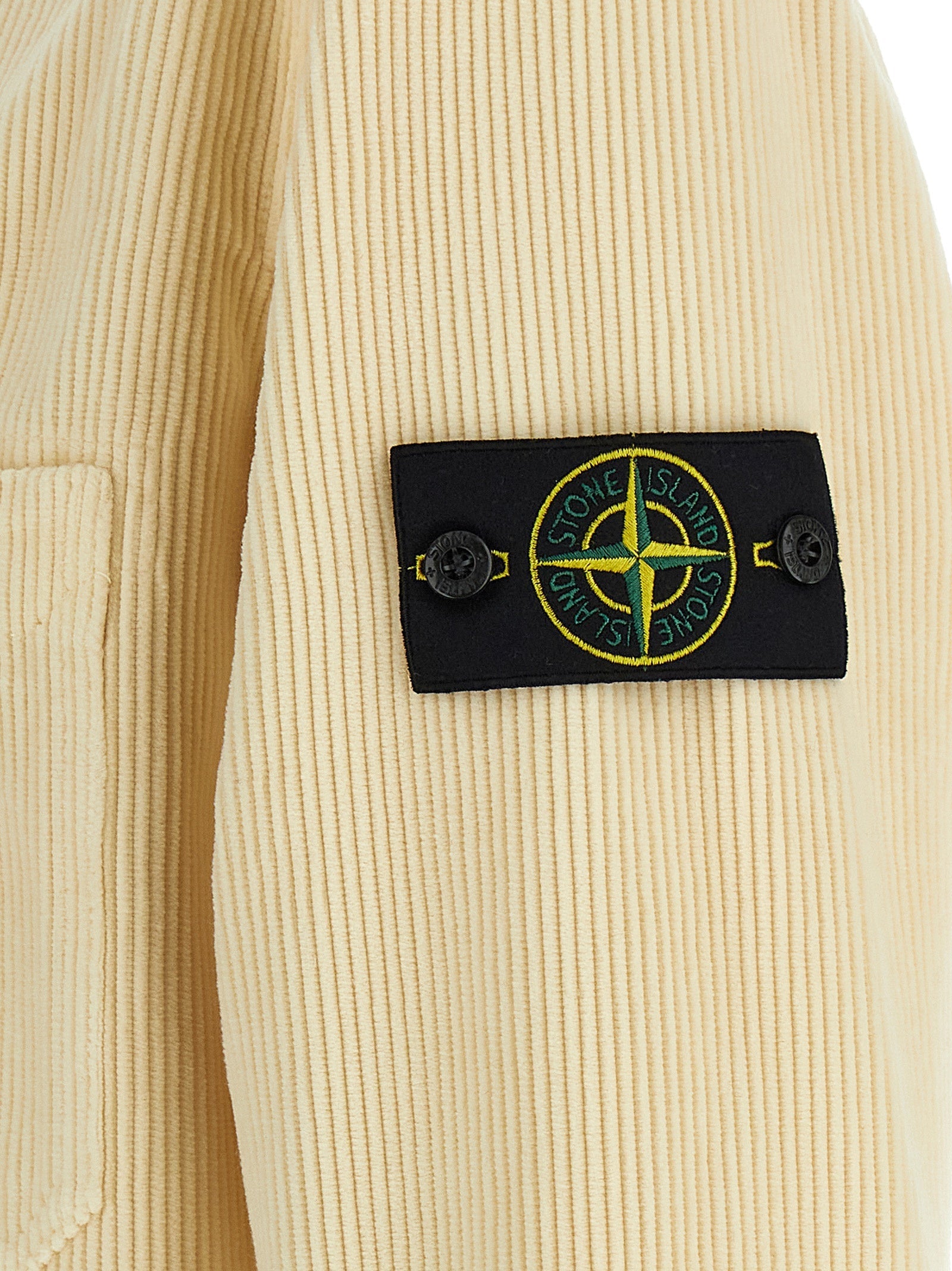 STONE ISLAND - STONE ISLAND - Ribbed velvet overshirt - Men’s Top
