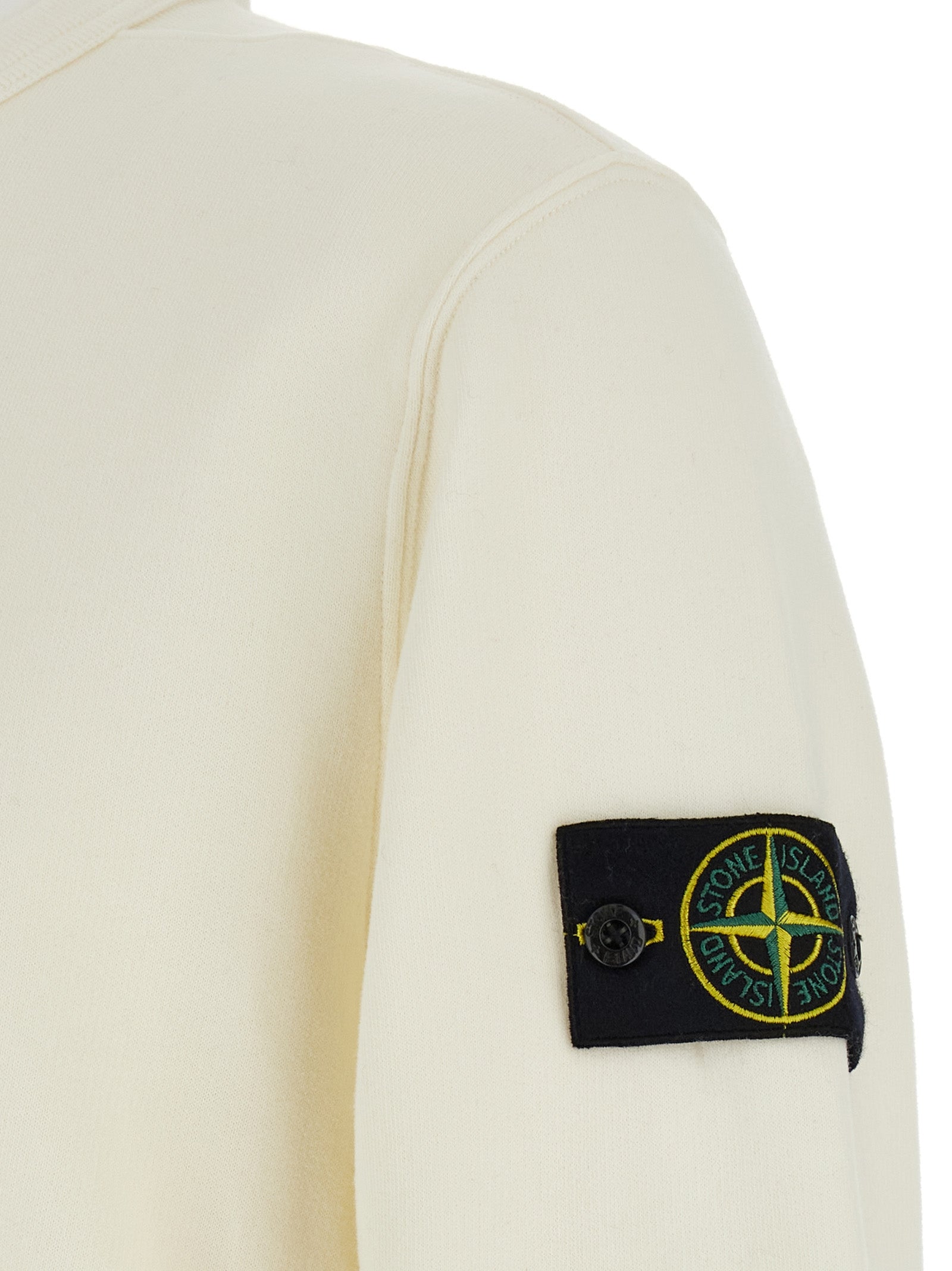 STONE ISLAND - STONE ISLAND - Logo badge cotton sweatshirt - Men’s Sweatshirts
