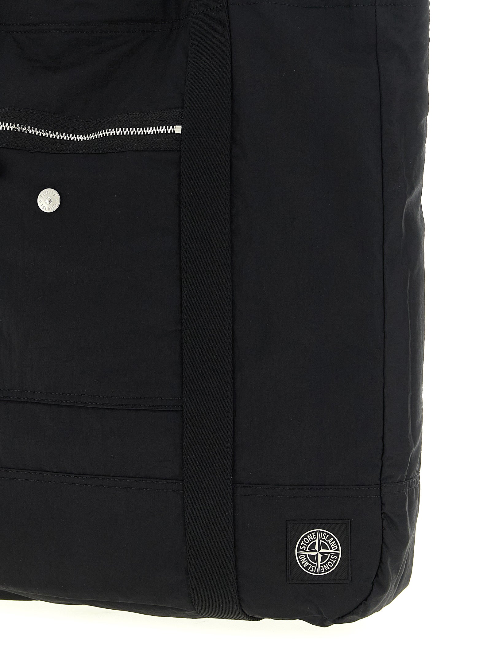 STONE ISLAND - STONE ISLAND - Logo patch shopping bag - Men’s Bags