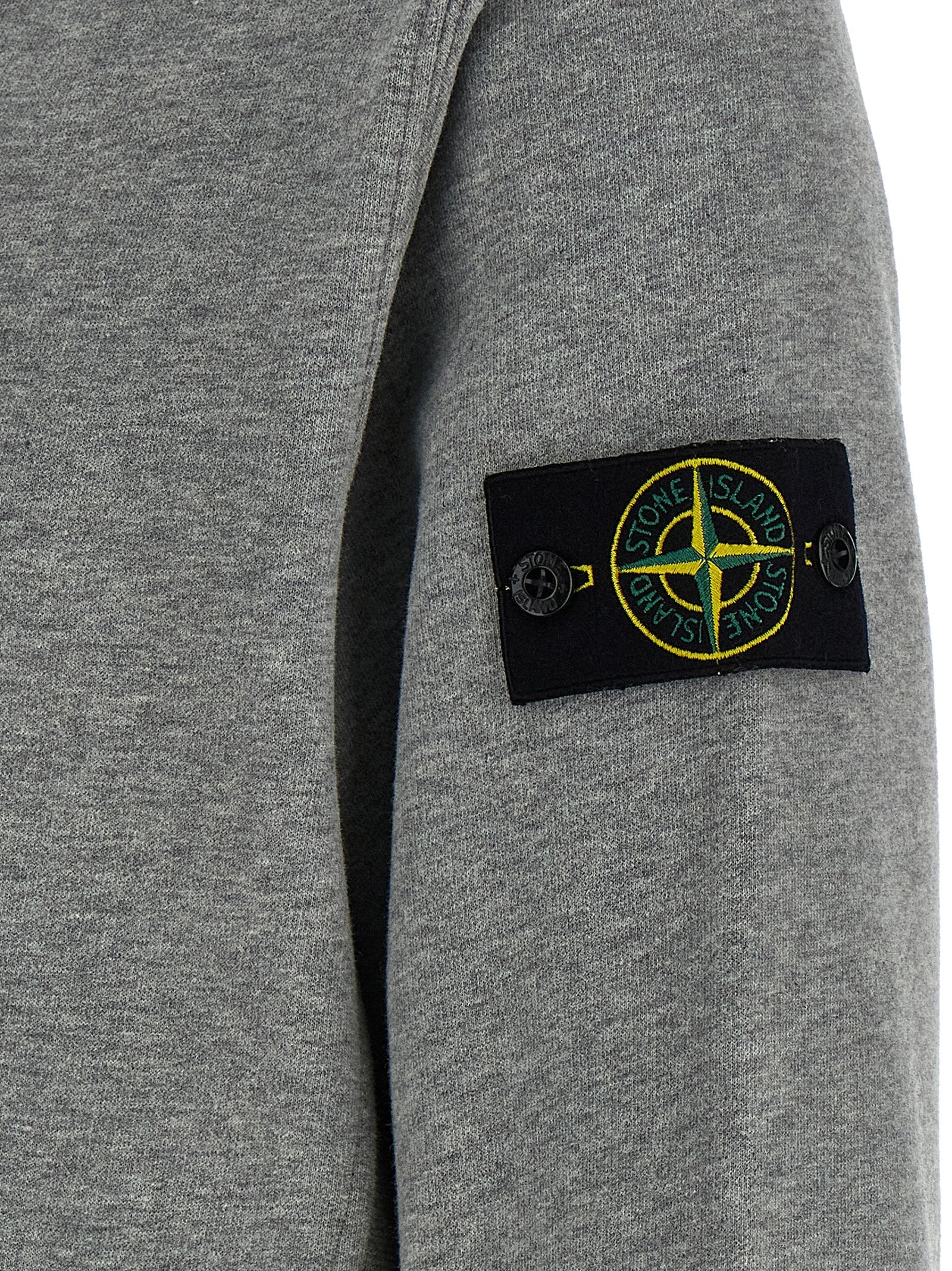 STONE ISLAND - STONE ISLAND - Logo badge hoodie - Men’s Sweatshirts