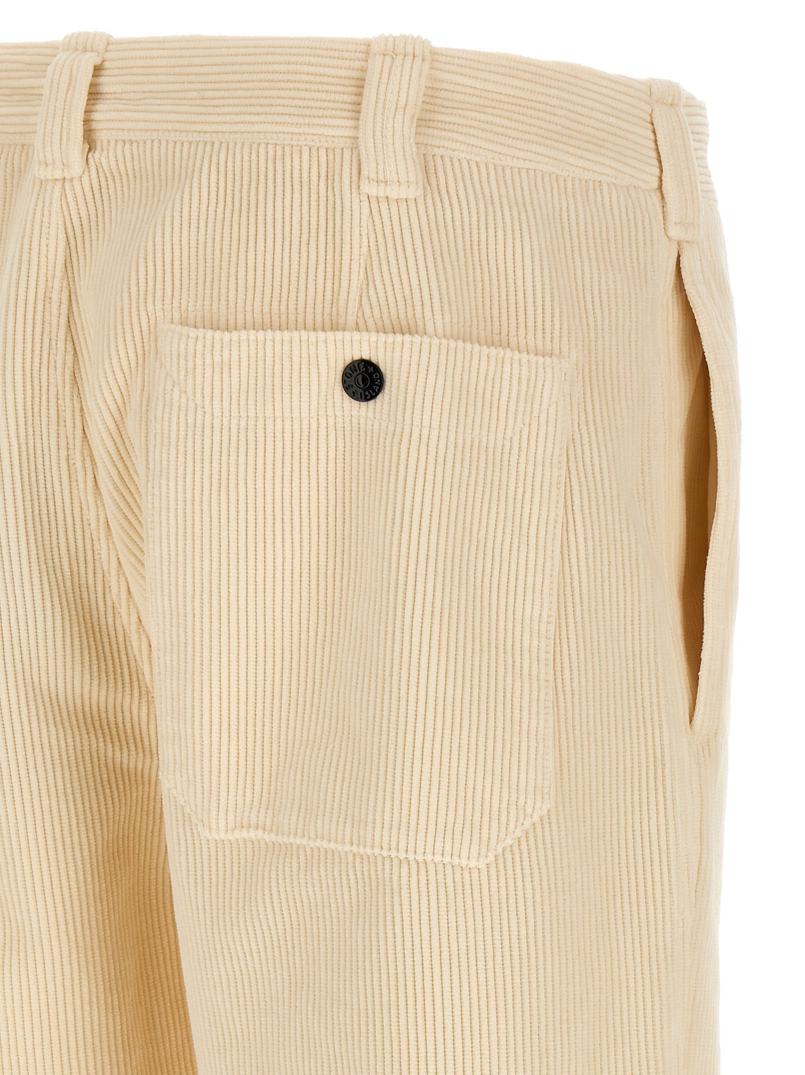 STONE ISLAND - STONE ISLAND - Velvet cargo pants - Men’s Pants