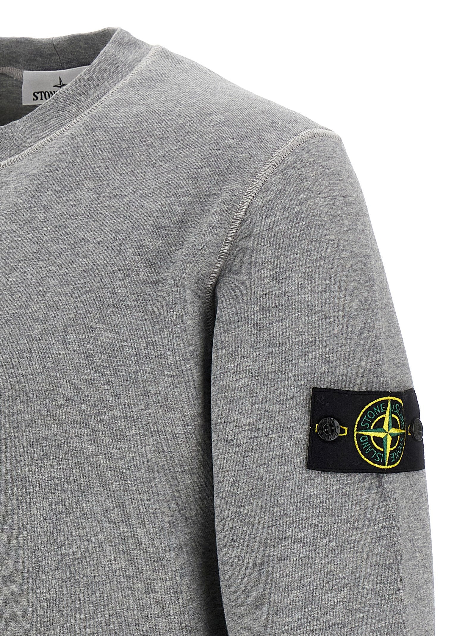 STONE ISLAND - STONE ISLAND - Logo badge sweatshirt - Men’s Sweatshirts