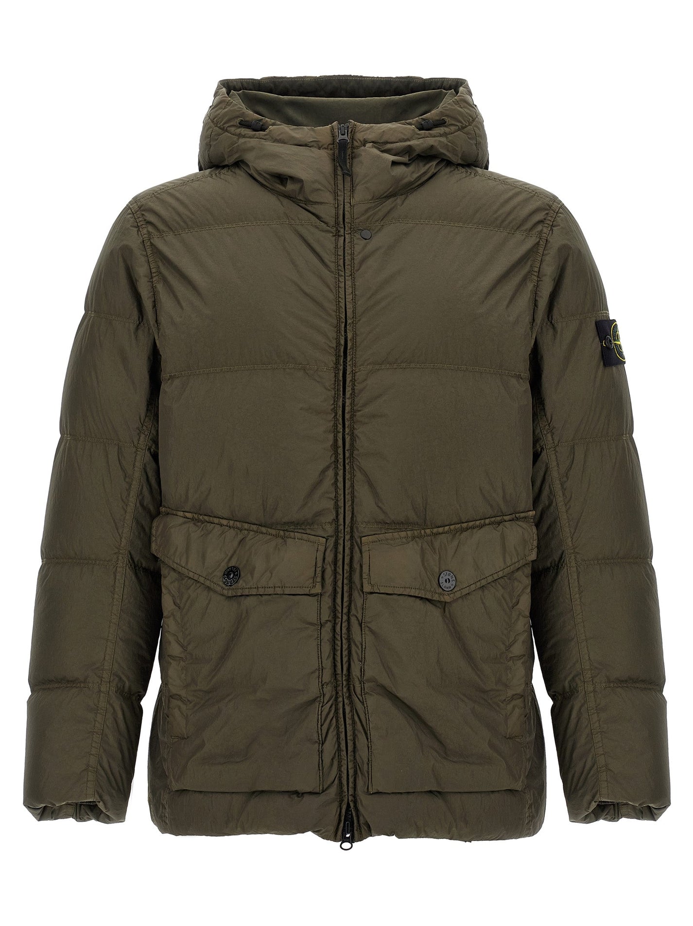 STONE ISLAND - STONE ISLAND - ’Crinkle Reps NY’ Padded Parka - Men’s Outerwear