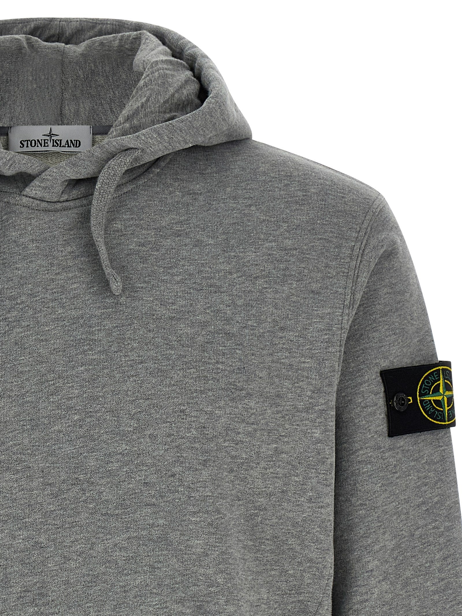 STONE ISLAND - STONE ISLAND - Logo badge hoodie - Men’s Sweatshirts