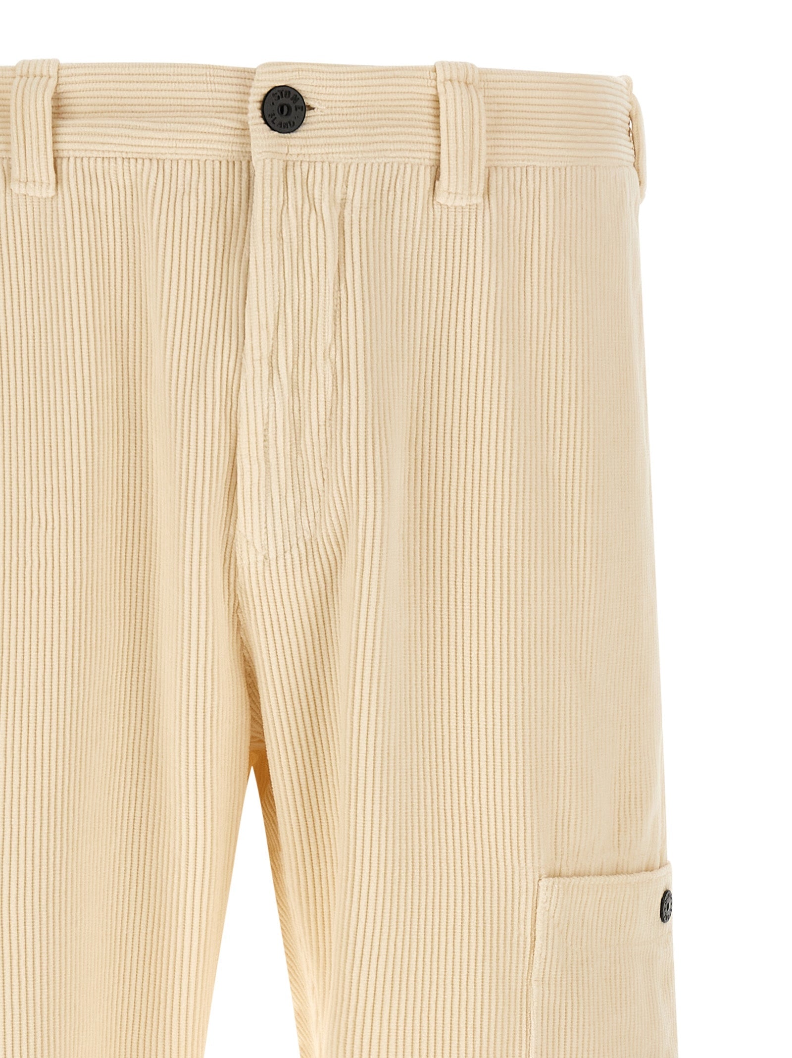 STONE ISLAND - STONE ISLAND - Velvet cargo pants - Men’s Pants