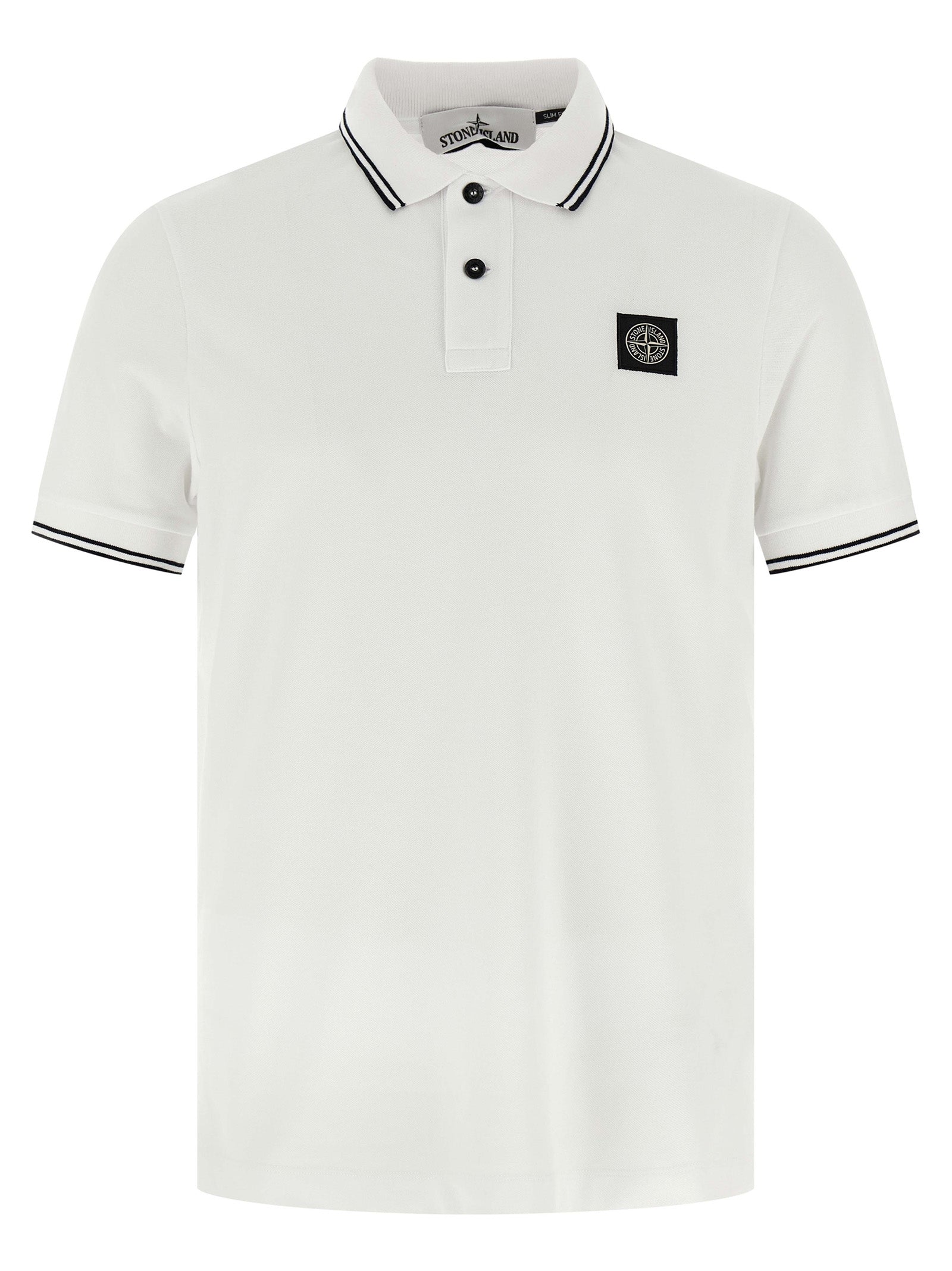 STONE ISLAND - STONE ISLAND - Polo Logo patch - Men’s Top